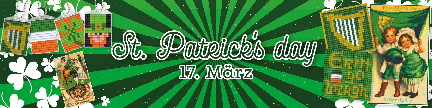 Feiere den St. Patricks Day auf kreative Art mit Pixelhobby!