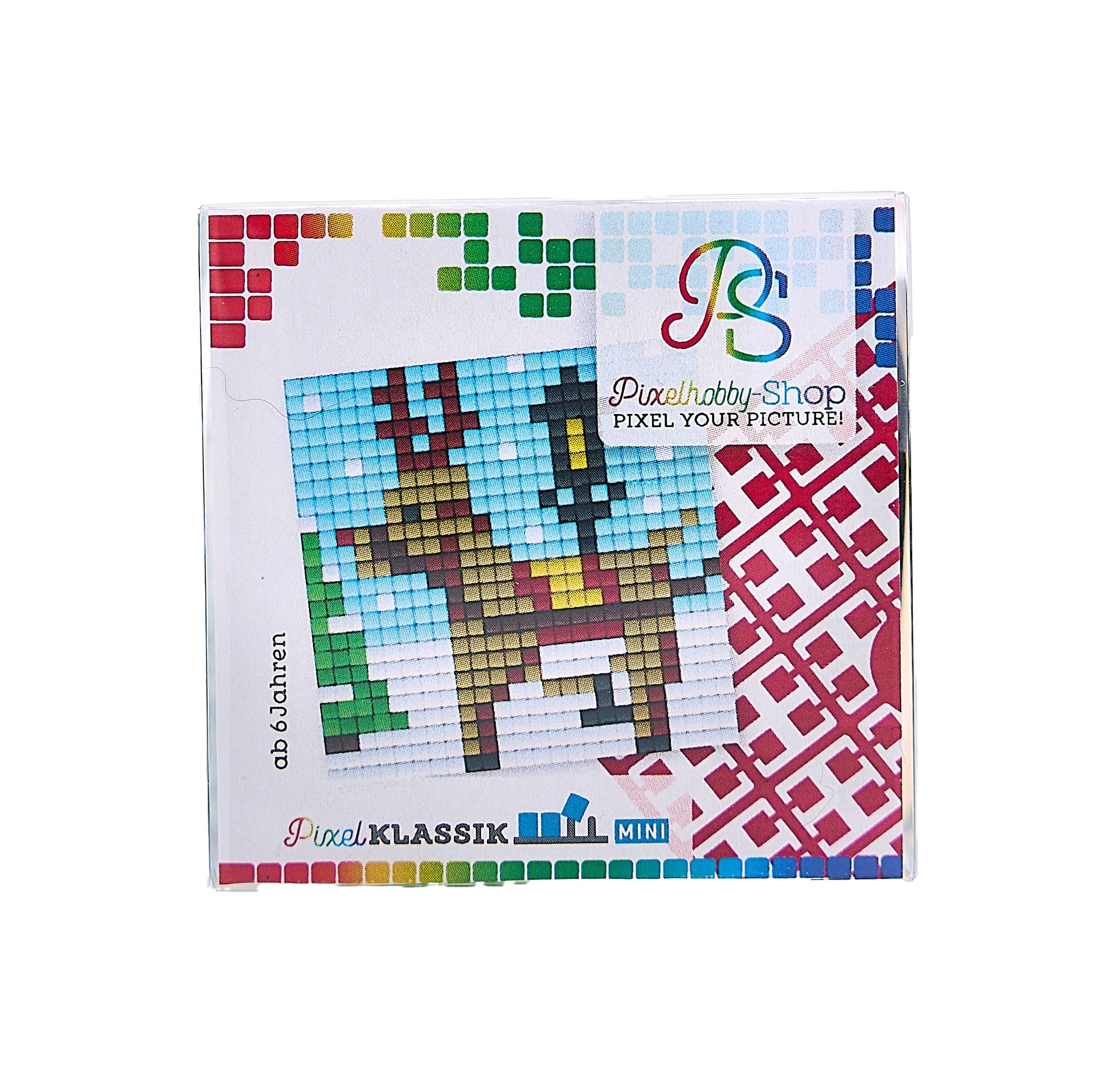 Pixelhobby Klassik (Mini) Magnet Set - Weihnachtsmann und Schlitten