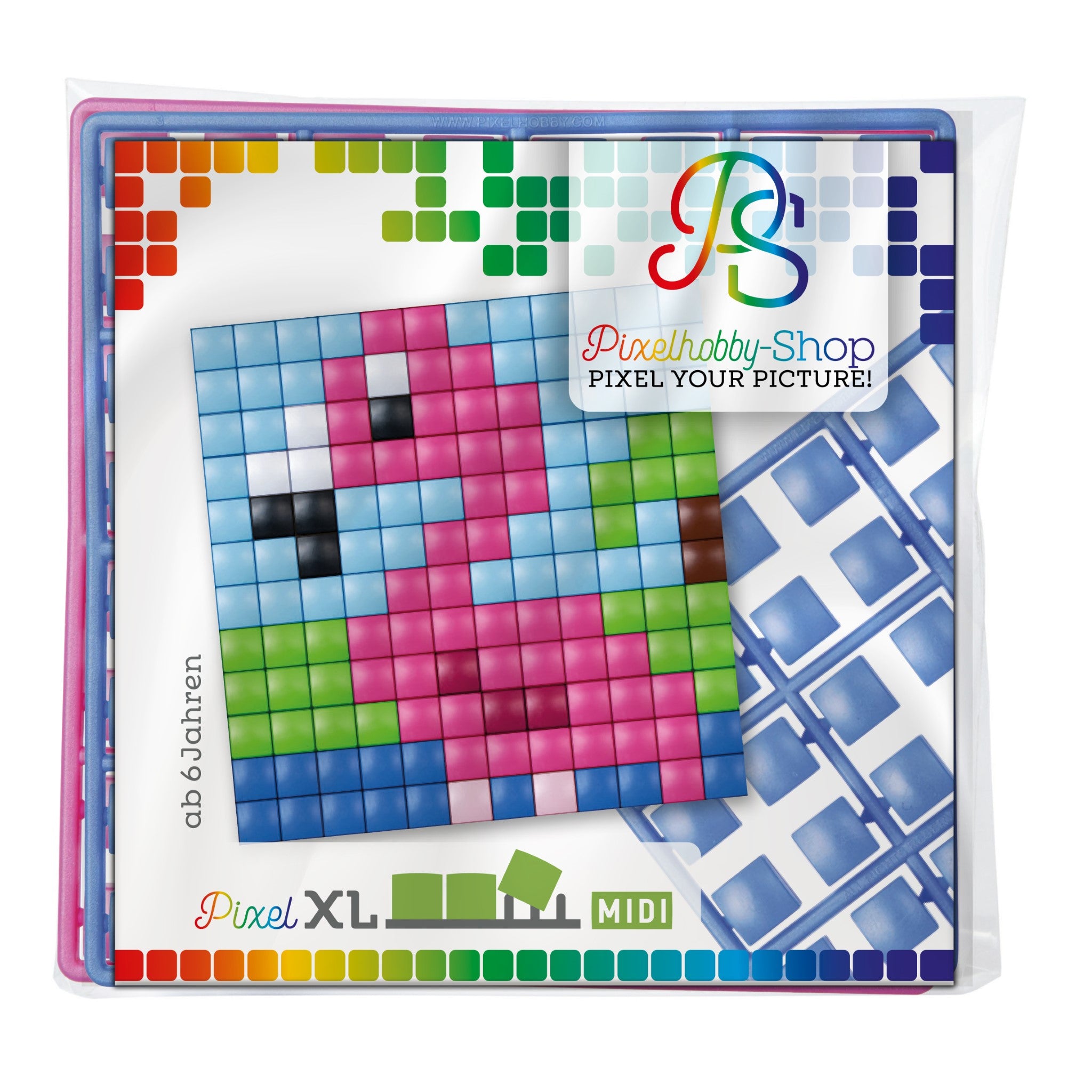 Pixelhobby XL (Midi) Magnet Set - Flamingo