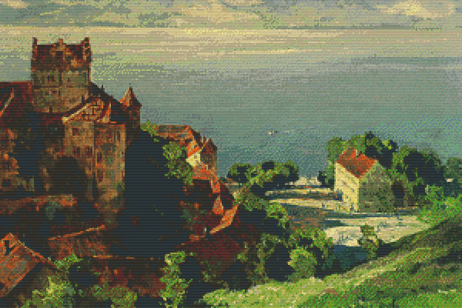 Pixelhobby Klassik Set - Burg zum Fluß