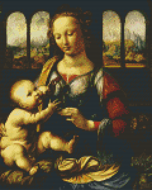 Pixelhobby Klassik Set - Leonardo da Vinci - Madonna & Nelke