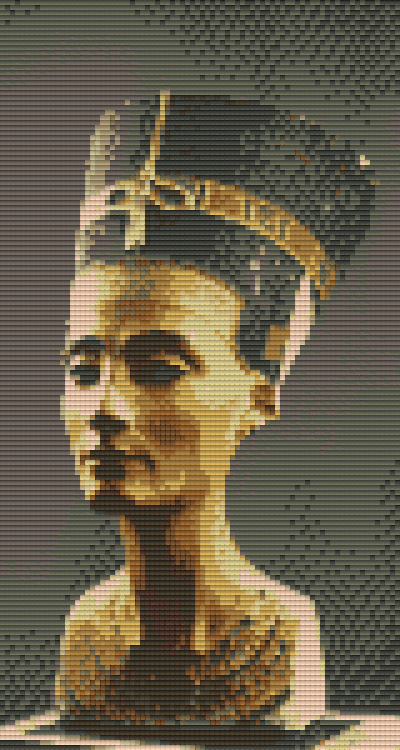 Pixelhobby Klassik Set - Nofretete in Sepia