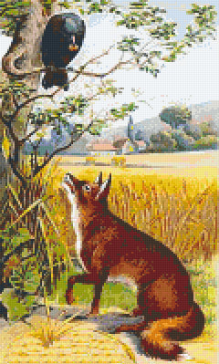 Pixelhobby Klassik Set - The Fox and the Raven