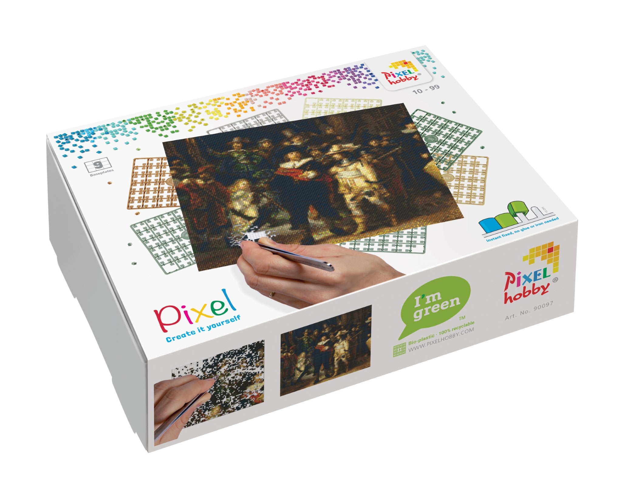 Pixelhobby Set mit 9 Basisplatten - Die Nachtwache