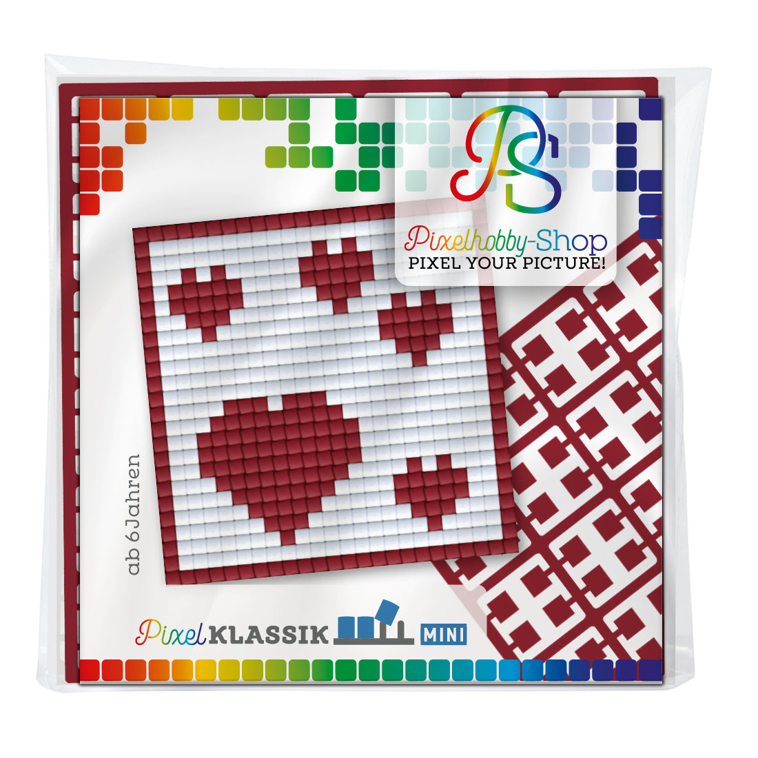 Pixelhobby Klassik (Mini) Magnet Set - Herzen