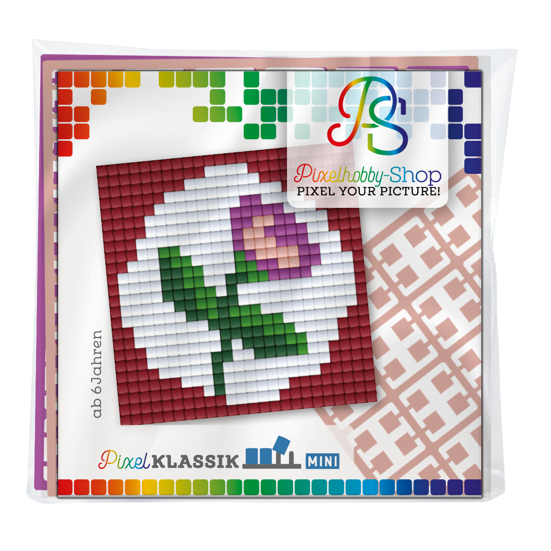 Pixelhobby Klassik (Mini) Magnet Set - Rose