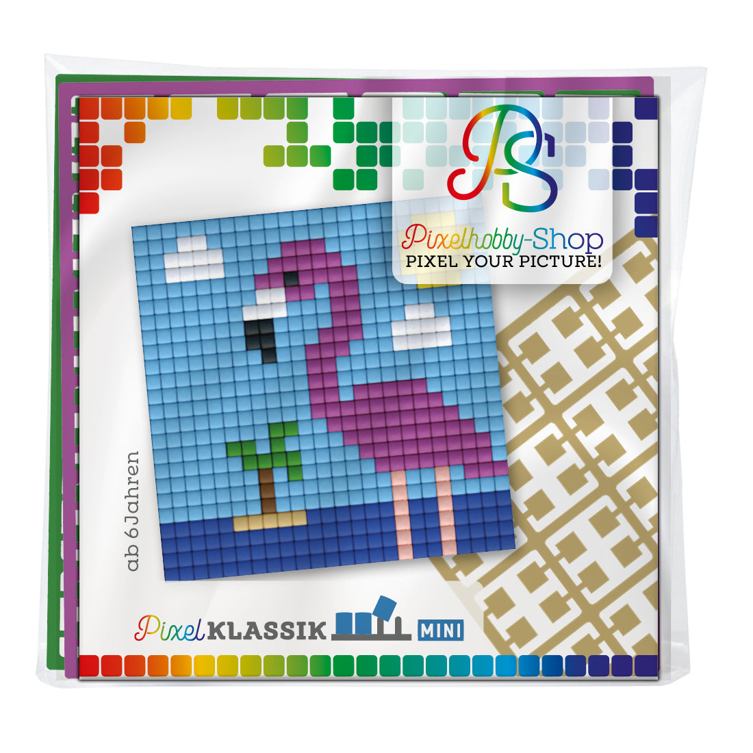 Pixelhobby Klassik (Mini) Magnet Set - Flamingo