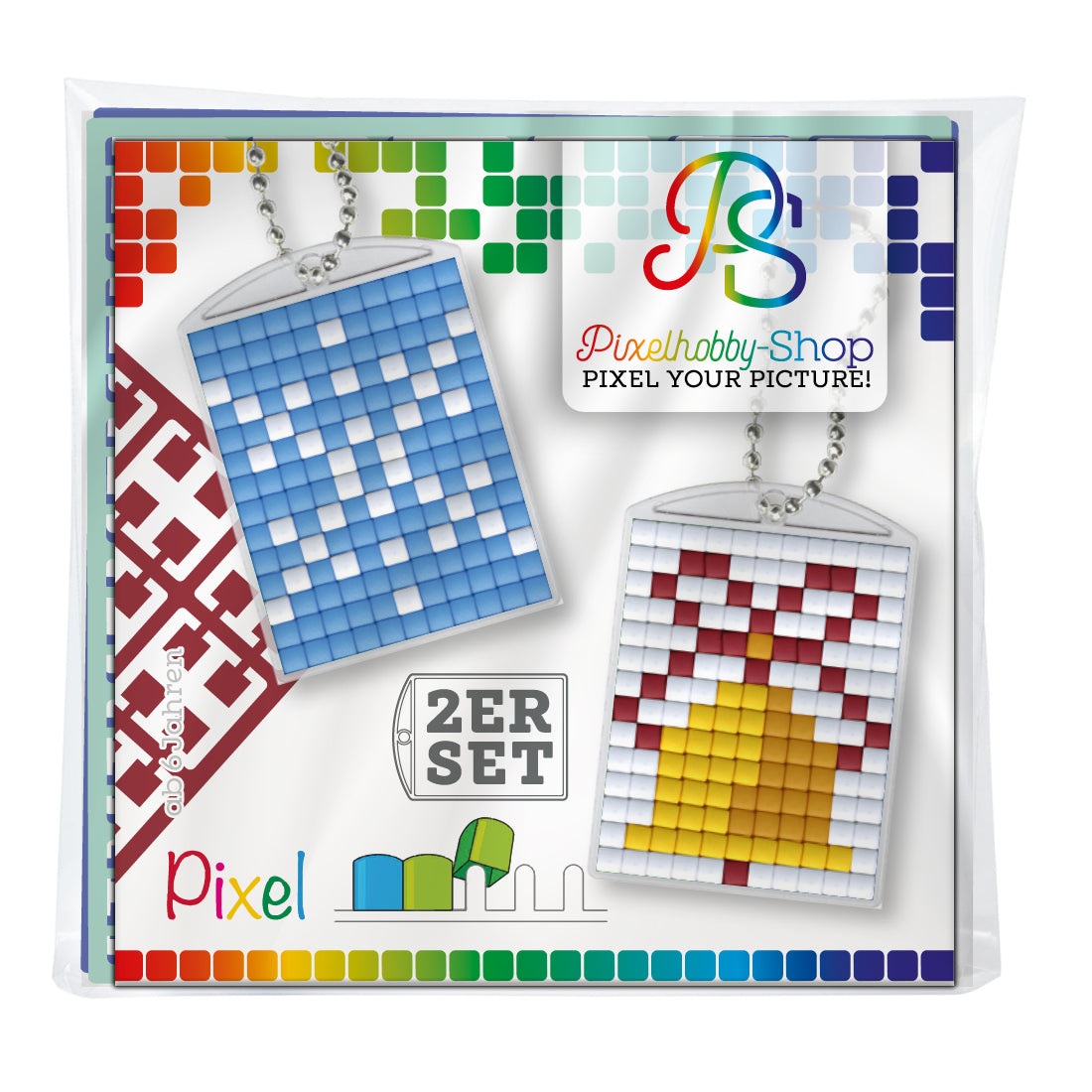 Pixelhobby Medaillon 2er-Set - Weihnachten 3