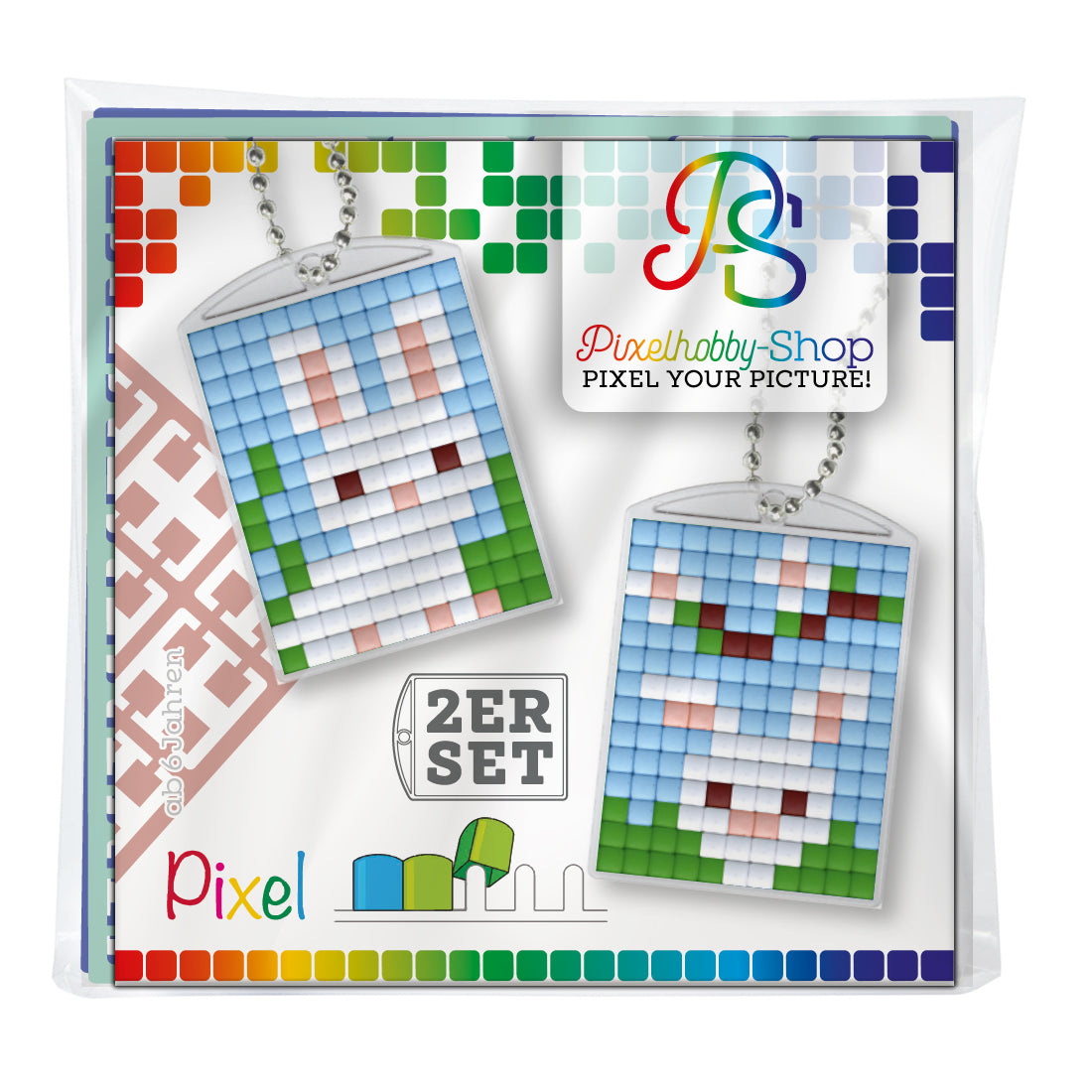 Pixelhobby Medaillon 2er-Set - Ostern 2