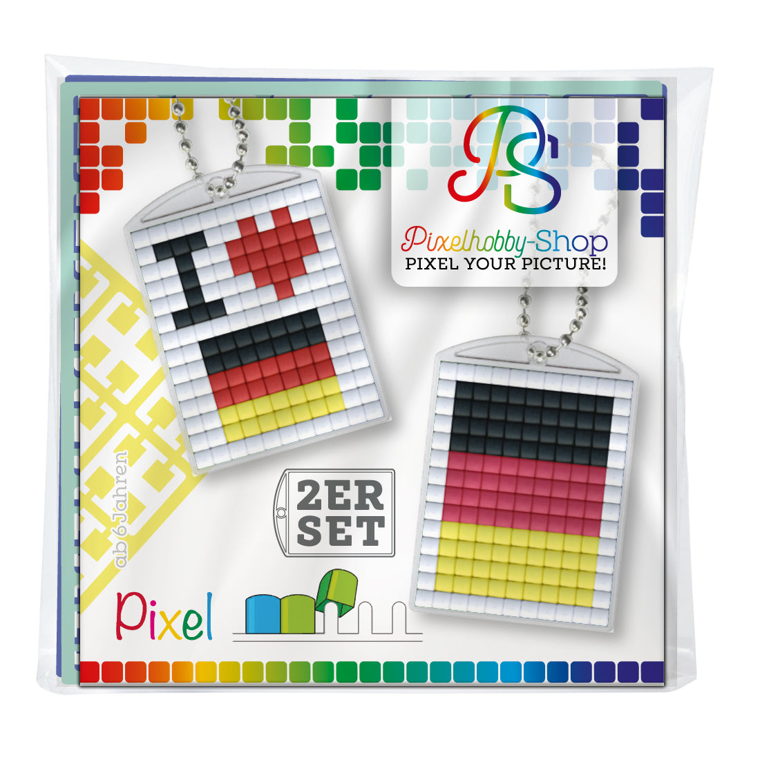 Pixelhobby medallion set of 2 - Germany
