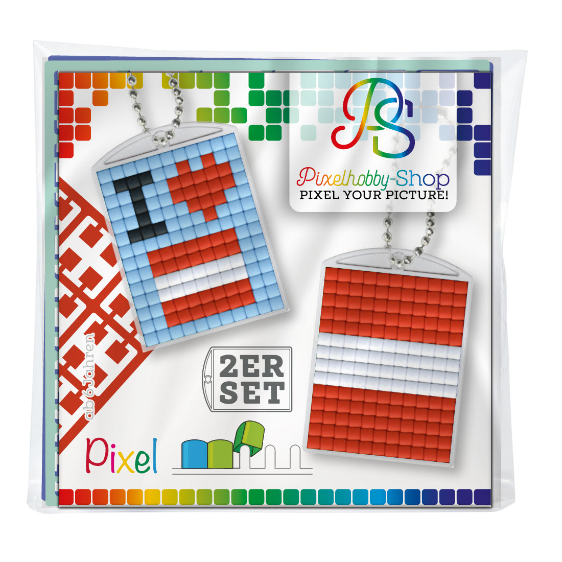 Pixelhobby medallion set of 2 - Austria