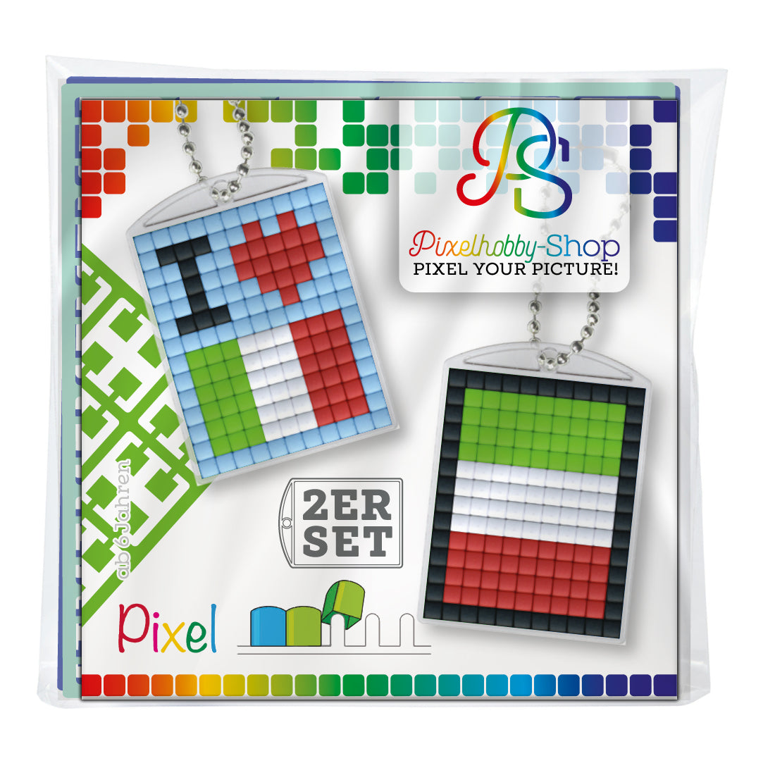 Pixelhobby medallion set of 2 - Italy