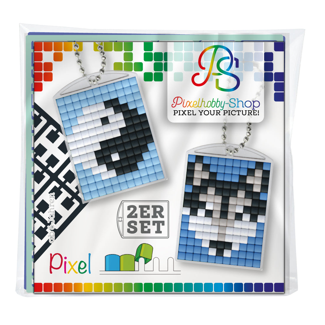Pixelhobby medallion set of 2 - animals 1