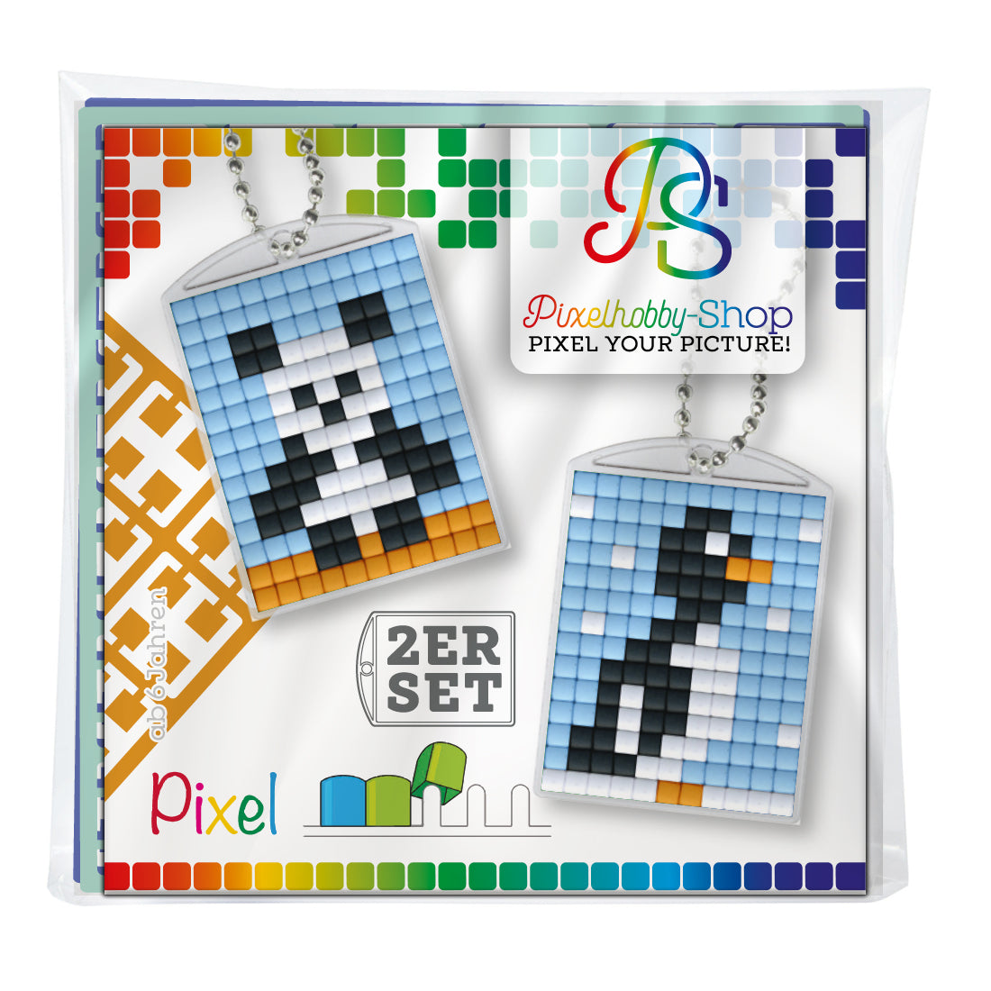 Pixelhobby Medaillon 2er-Set - Tiere 3