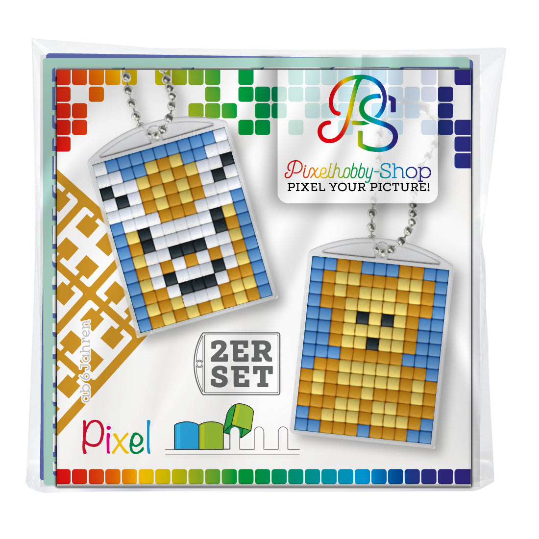 Pixelhobby medallion set of 2 - animals 4