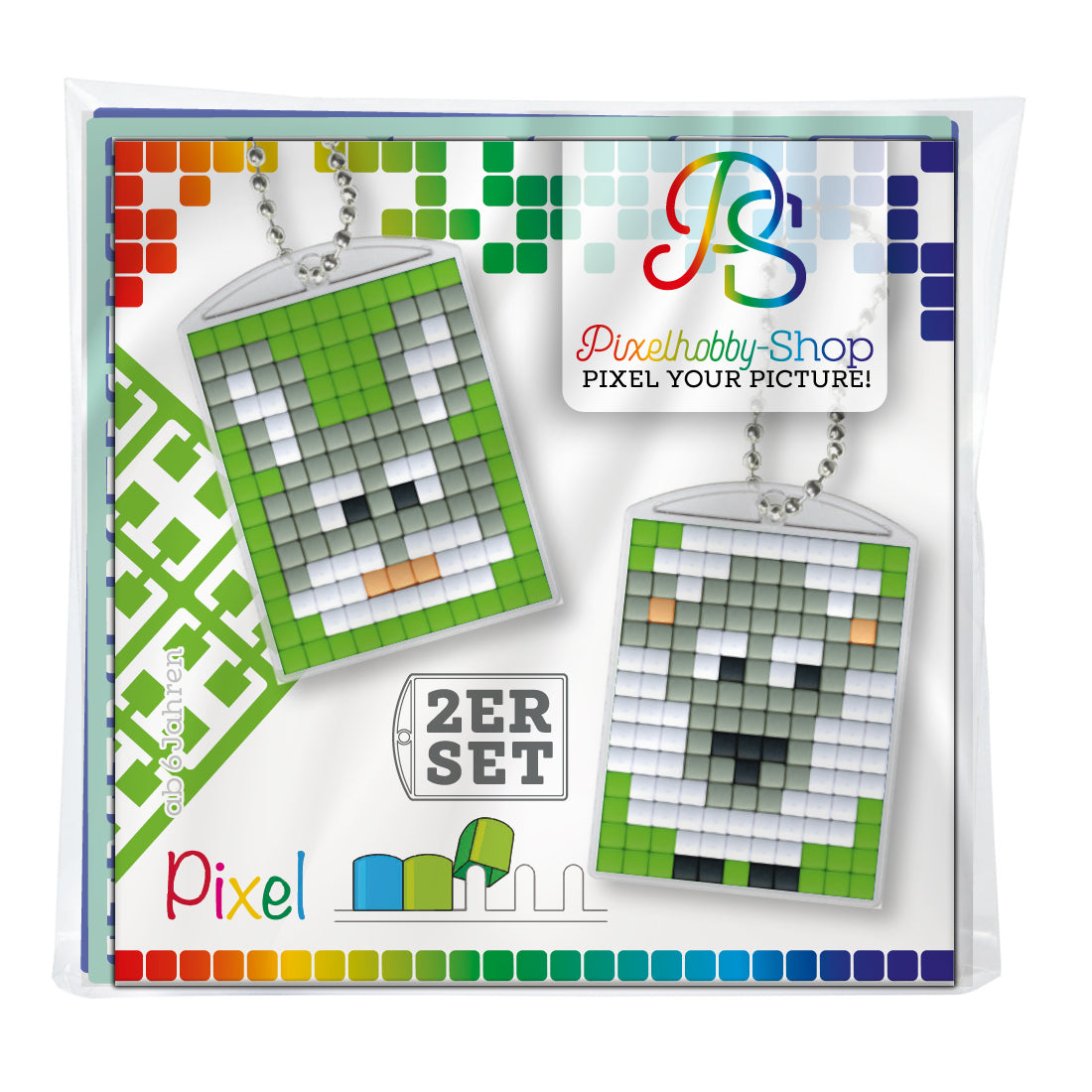 Pixelhobby Medaillon 2er-Set - Ostern 7