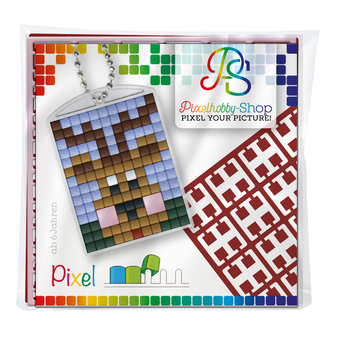 Pixelhobby medallion mix set - moose with pink cheeks
