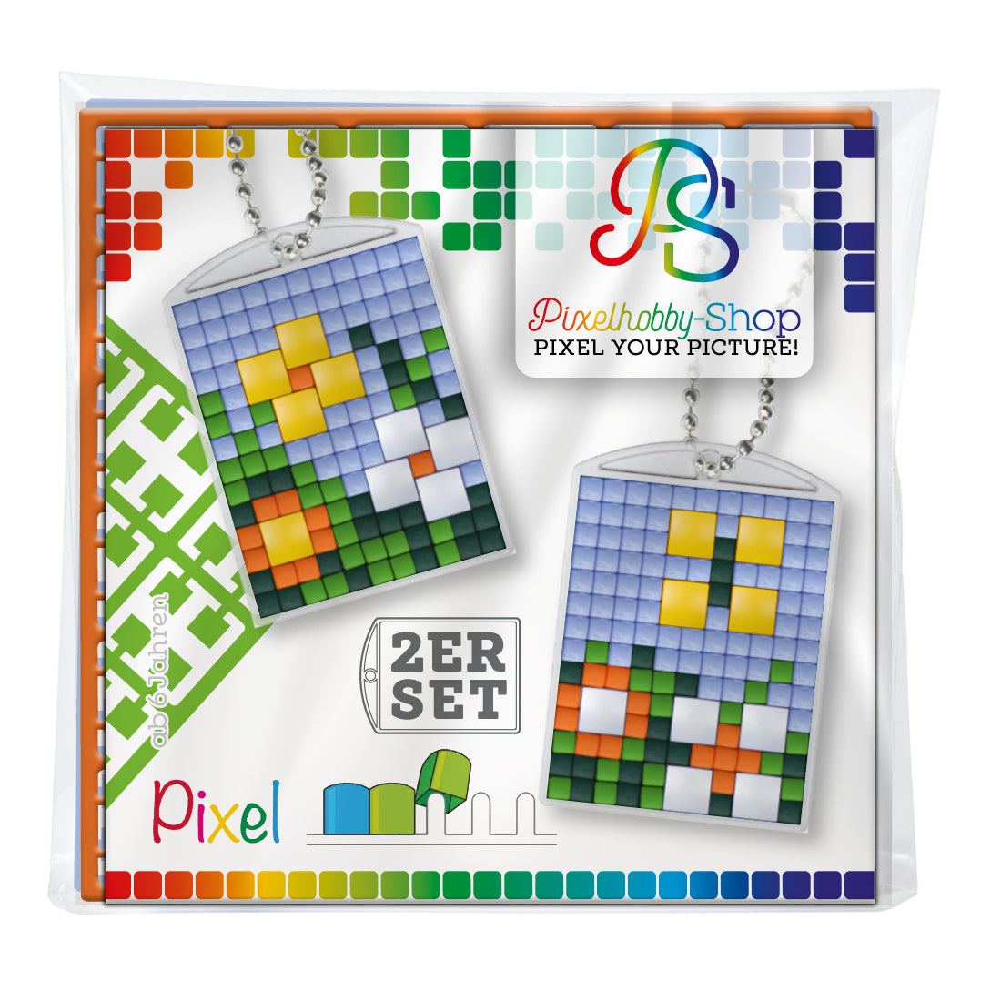 Pixelhobby Medaillon Mix-Set - Blümchen