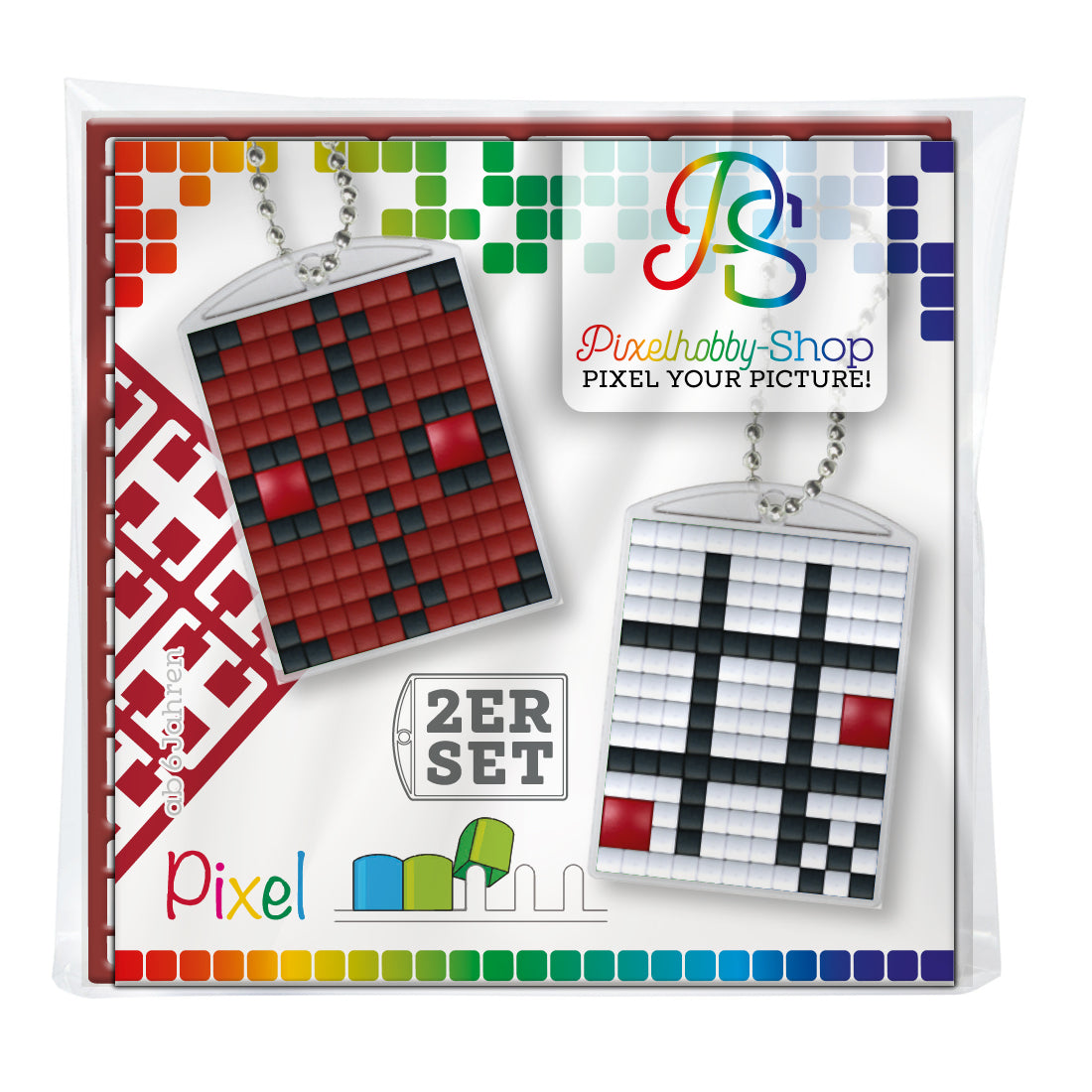 Pixelhobby Medallion Mix Set - Tic Tac Toe