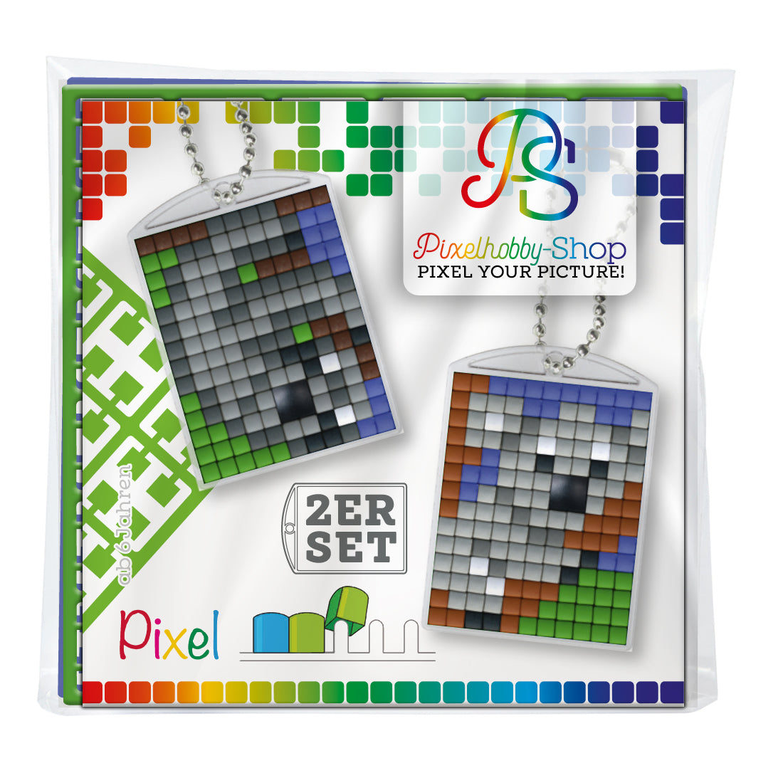 Pixelhobby medallion mix set - sloth and koala