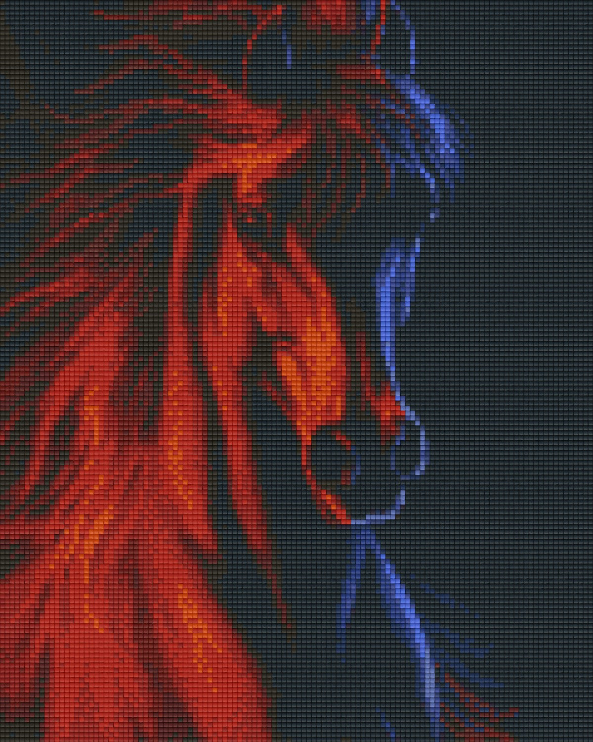 Pixelhobby Klassik Vorlage - Feuer und Eis