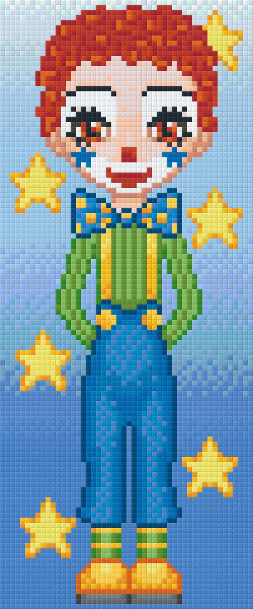 Pixelhobby Klassik Vorlage - Clown Pjotr