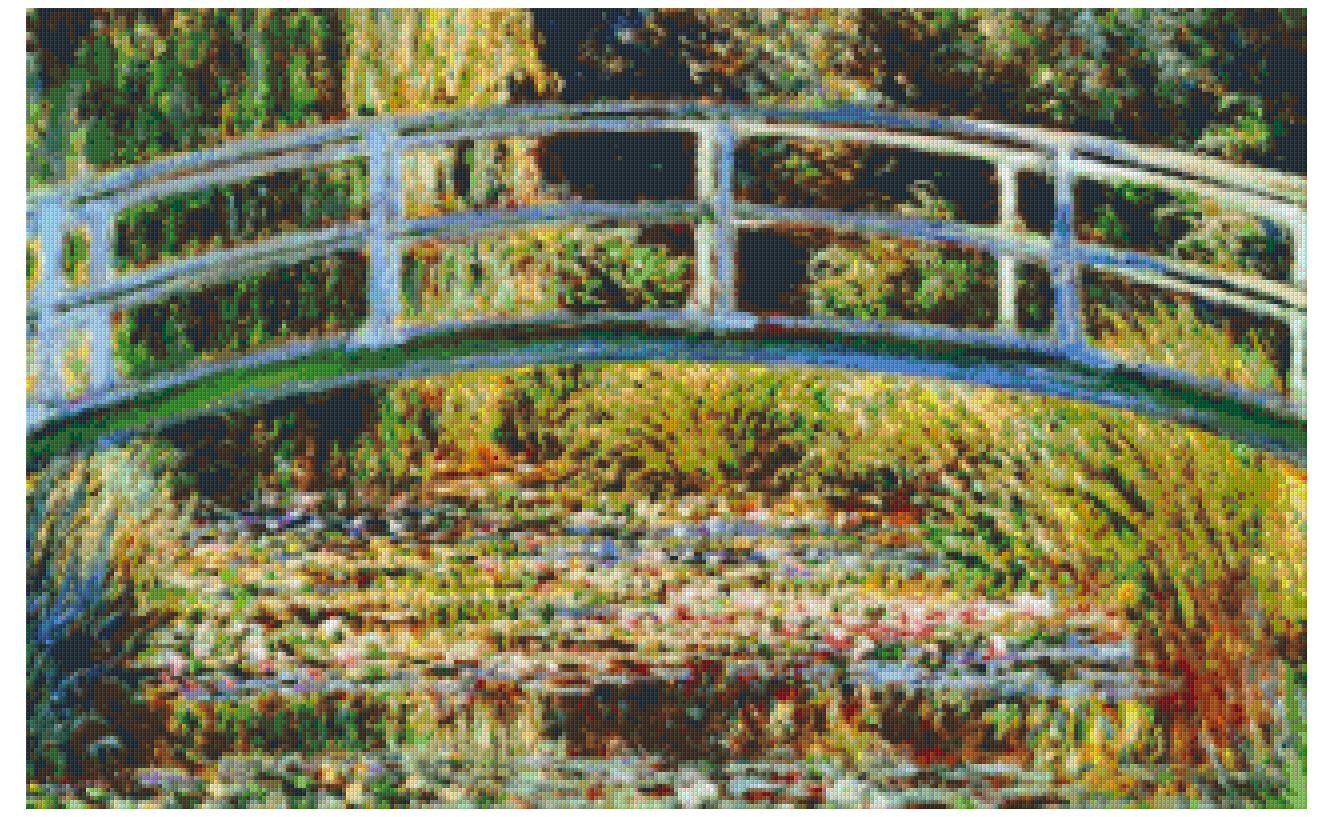 Pixelhobby Klassik Set - Die japanische Brücke in Giverny