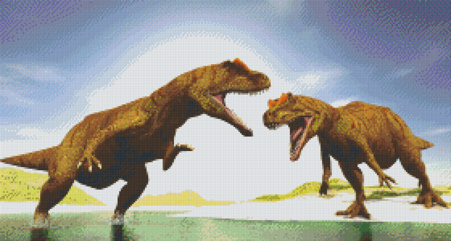 Pixelhobby Klassik Vorlage - Dinosaurier