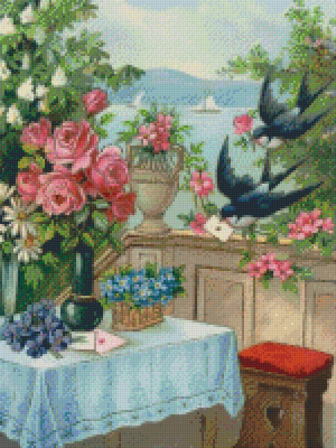 Pixelhobby Klassik Vorlage - Aussicht über das Meer