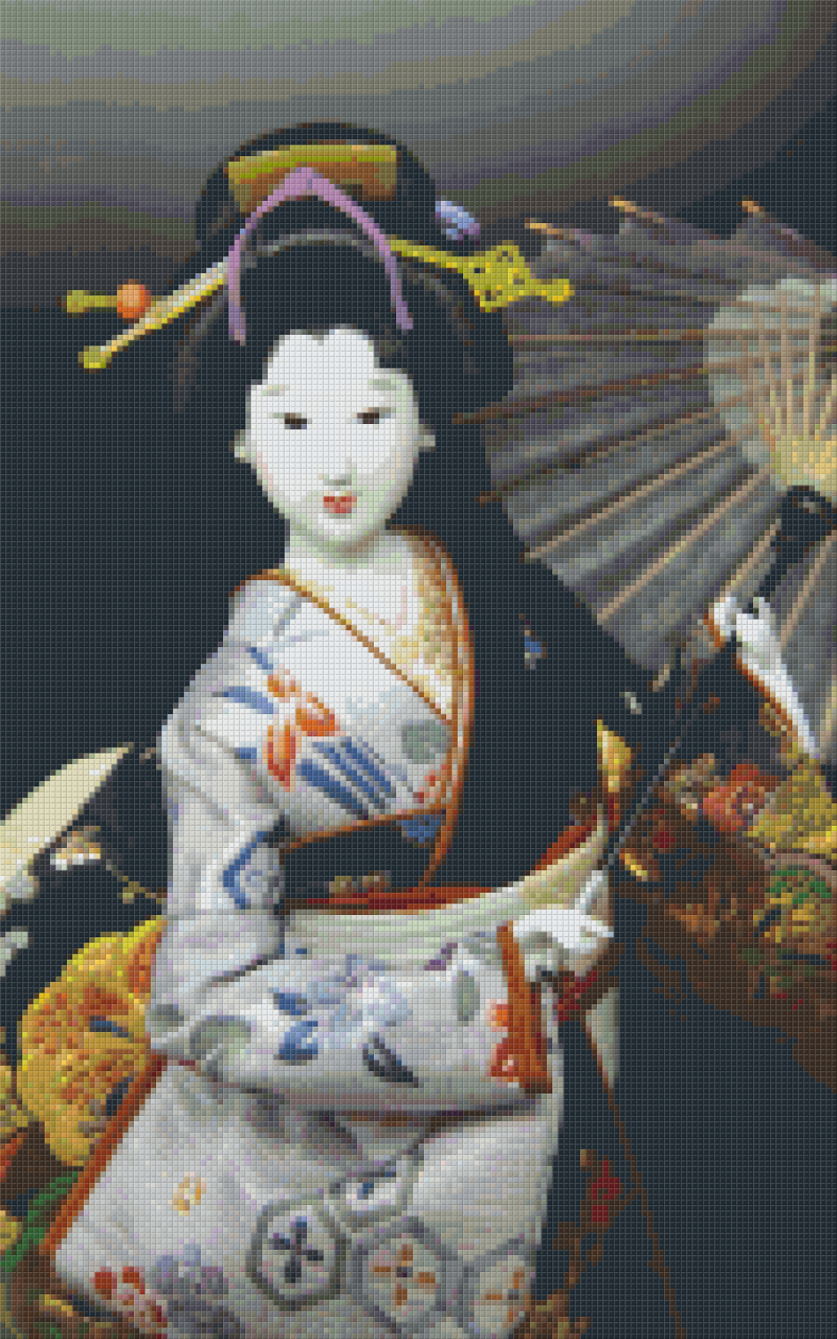 Pixelhobby Klassik Vorlage - Geisha