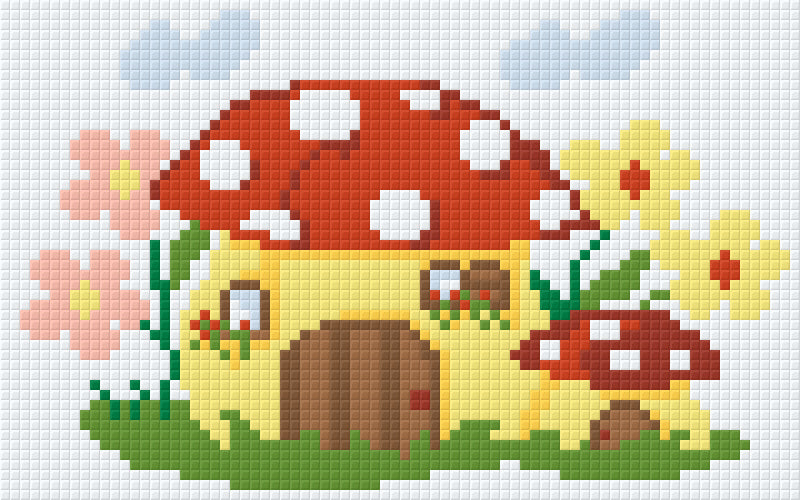 Pixel hobby classic template - fly agaric house