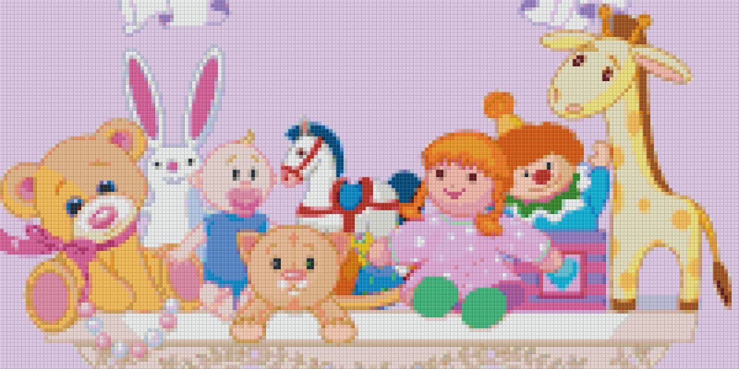Pixelhobby Klassik Vorlage - Kindergarten