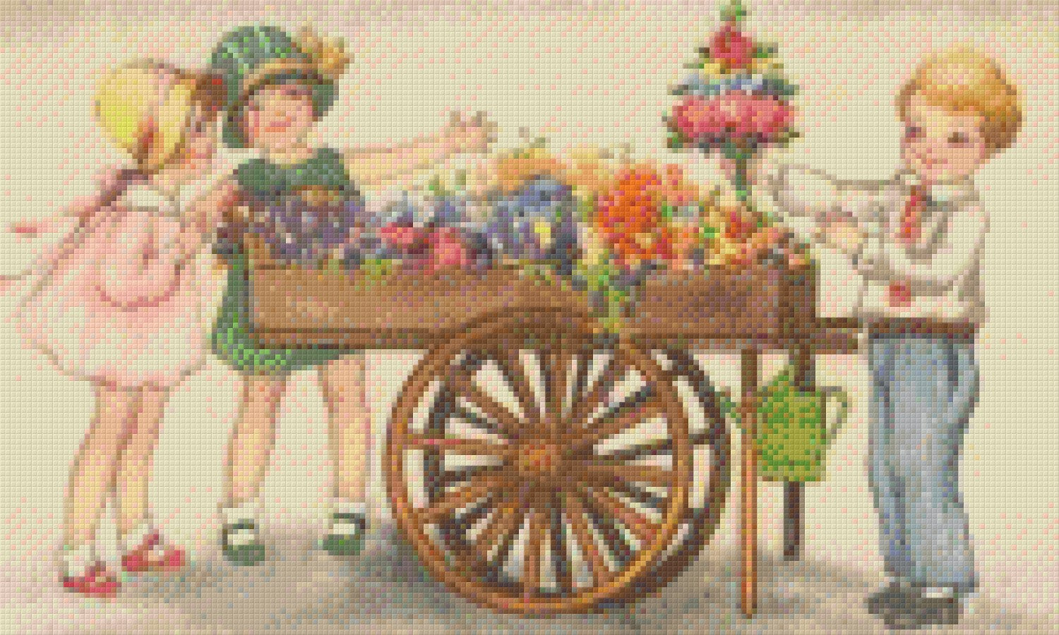 Pixelhobby Klassik Vorlage - Blumenverkauf