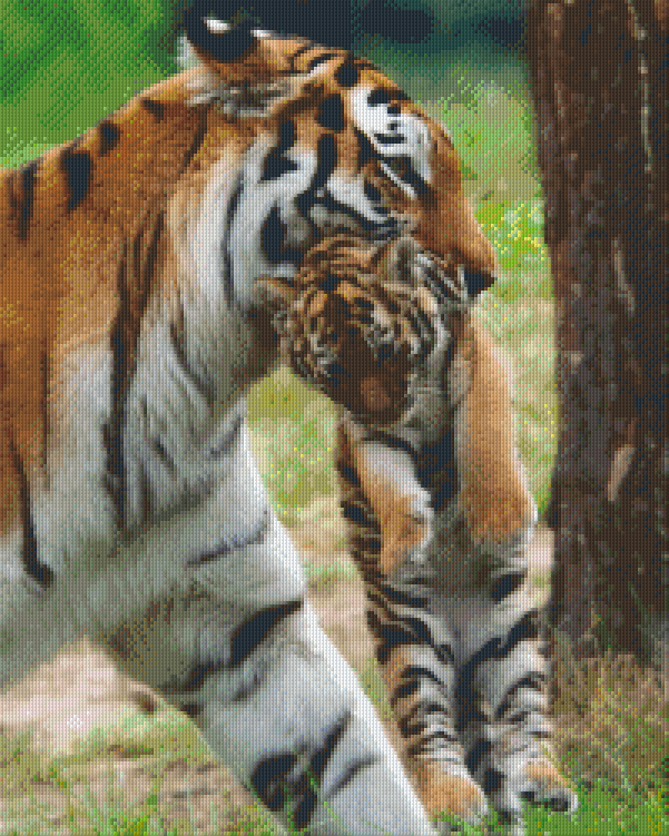 Pixelhobby Klassik Vorlage - Sibirischer Tiger