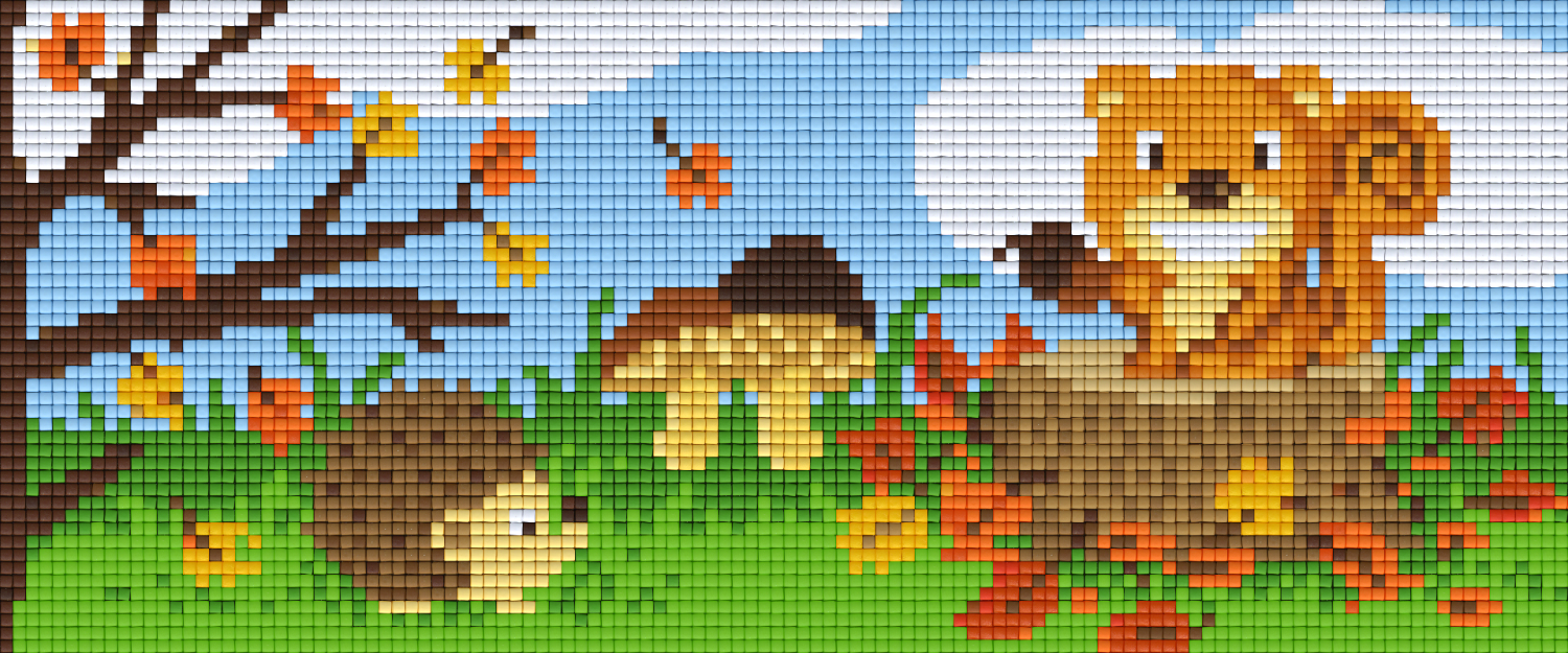 Pixelhobby Klassik Vorlage - Waldtiere