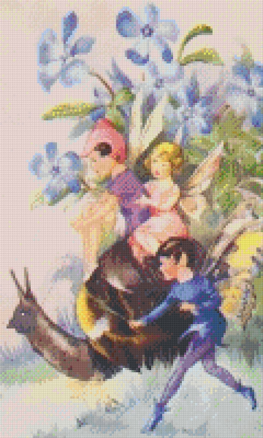 Pixelhobby Klassik Vorlage - Fee auf der Reise