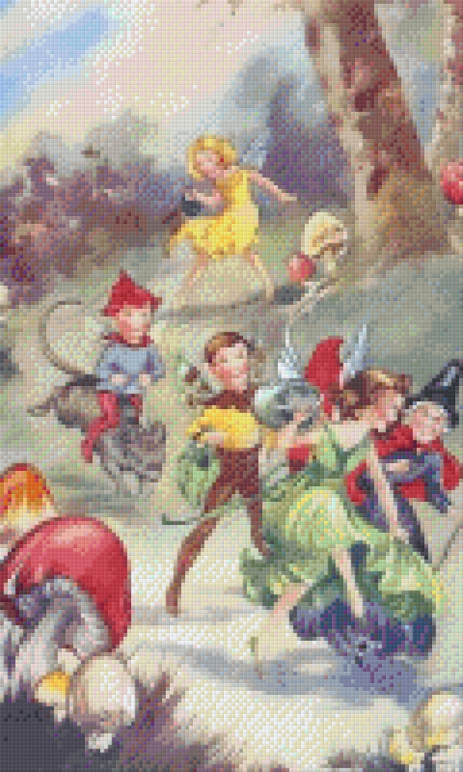 Pixelhobby Klassik Vorlage - Feen Marsch