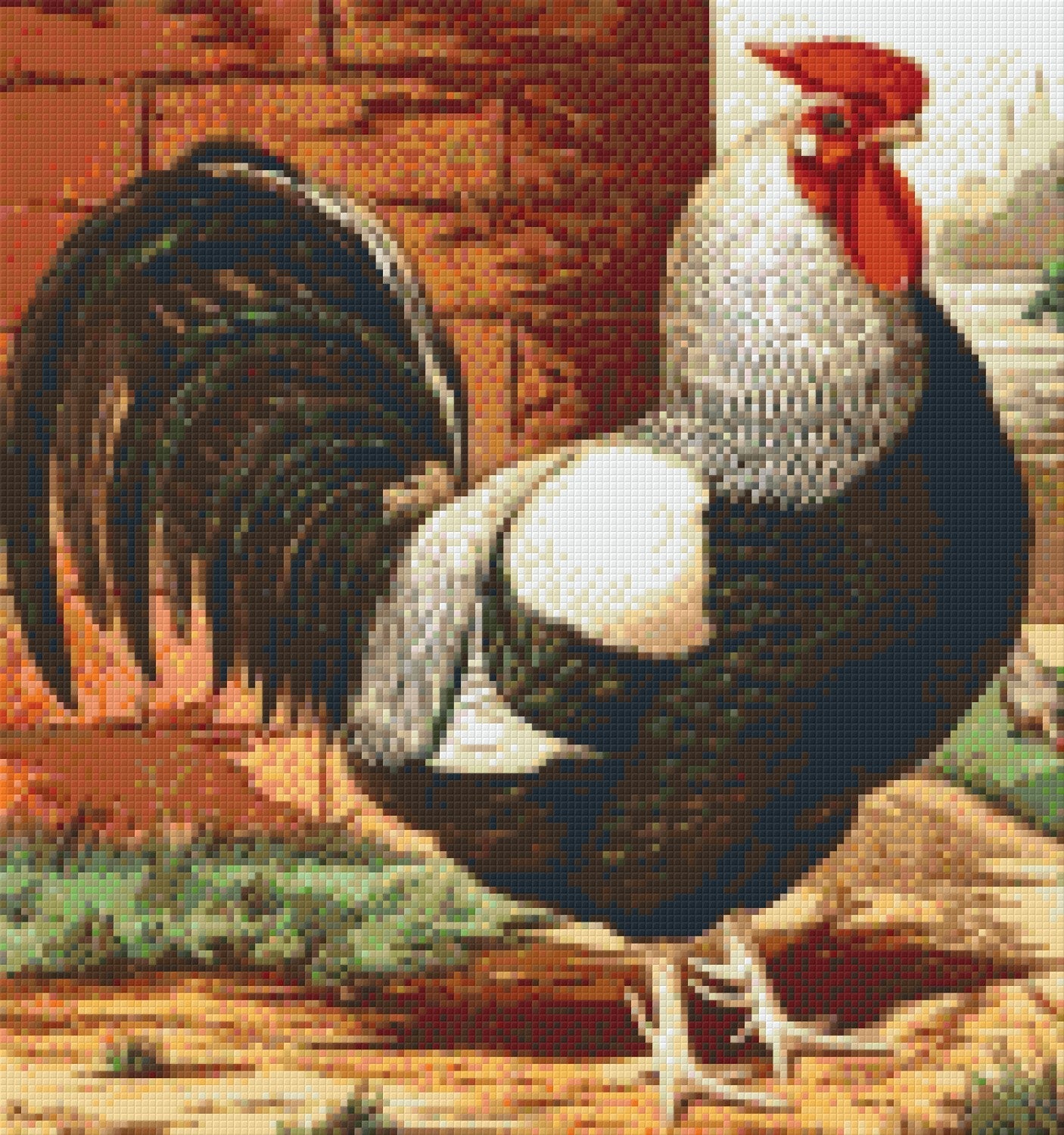 Pixelhobby Klassik Vorlage - Kiekeriki