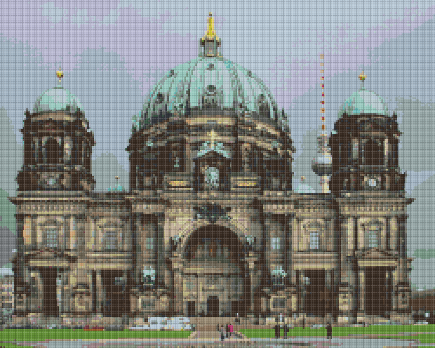 Pixelhobby Klassik Vorlage - Historiaches Gebäude