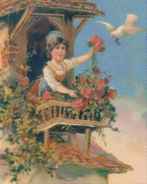 Pixel hobby classic set - flower greeting