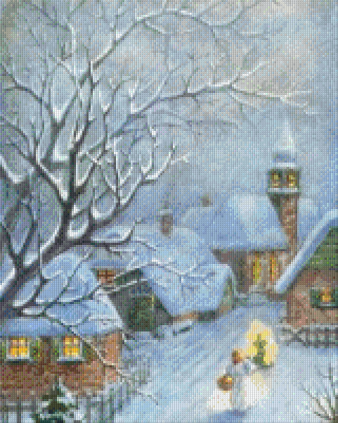 Pixelhobby Klassik Vorlage - Winterlicht