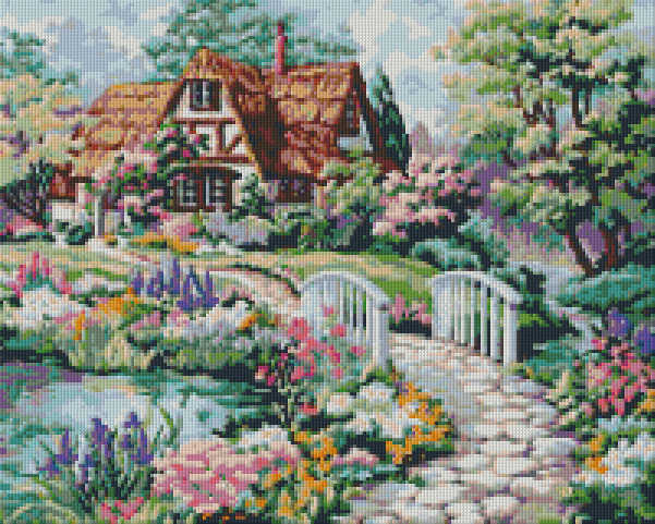 Pixelhobby Klassik Vorlage - Kleines Landhaus
