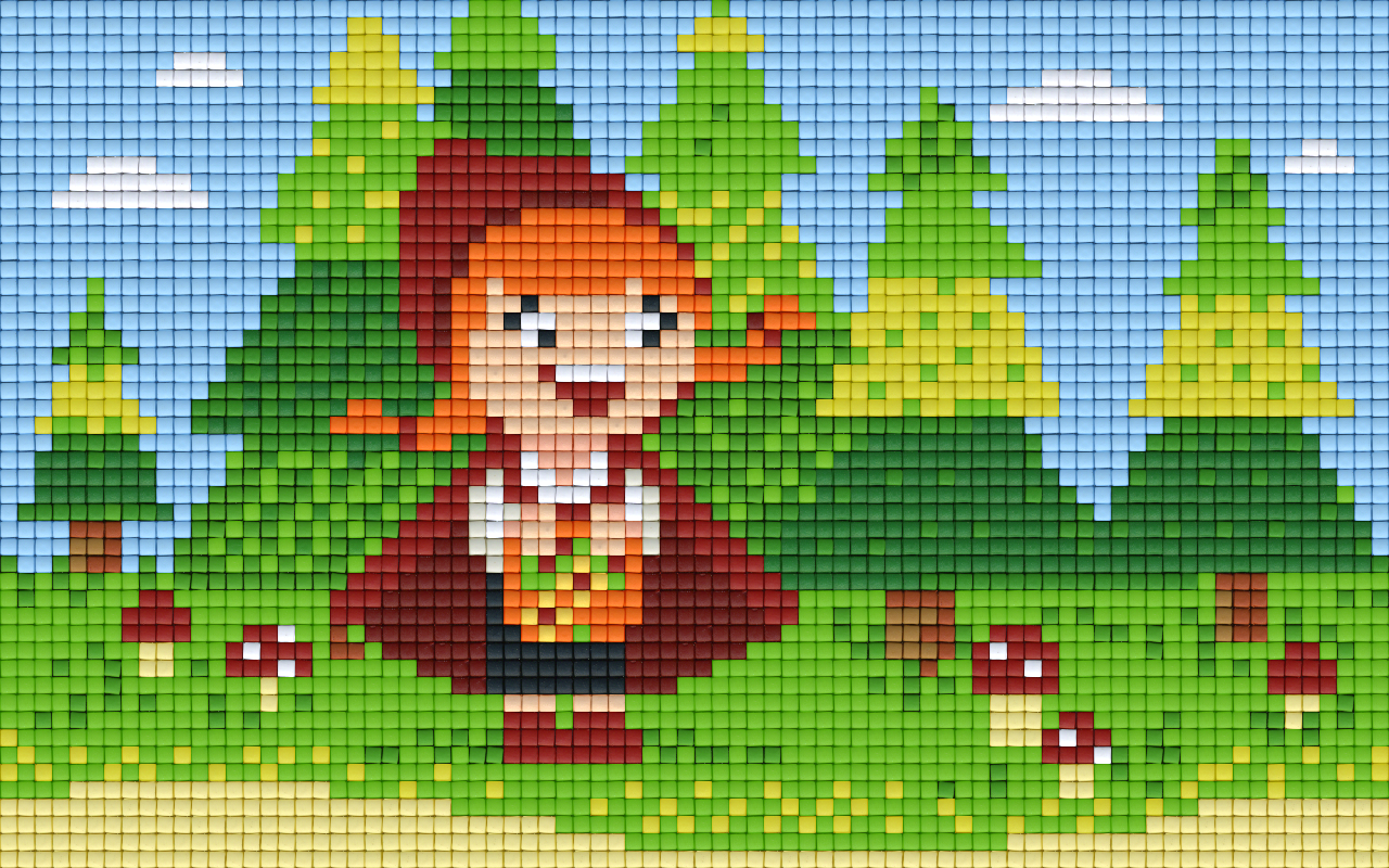 Pixel hobby classic template - collect mushrooms