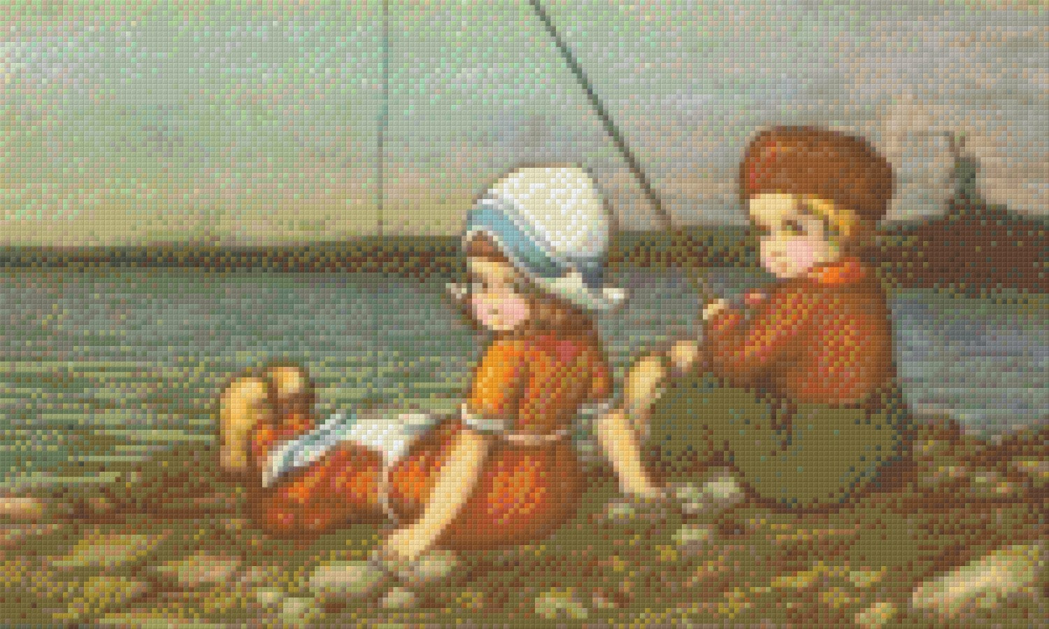 Pixelhobby Klassik Set - Fischen am Kai