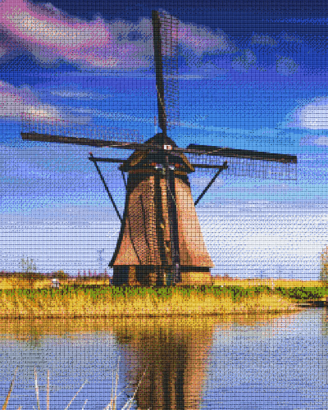 Pixelhobby Klassik Vorlage - Windmühle