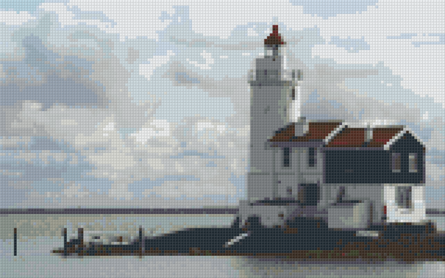 Pixelhobby Klassik Vorlage - Leuchtturm Marken