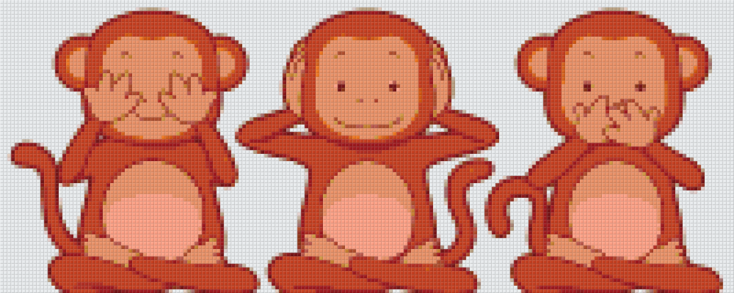 Pixelhobby Klassik Set - Nichts sehen, nichts hören, nichts sagen