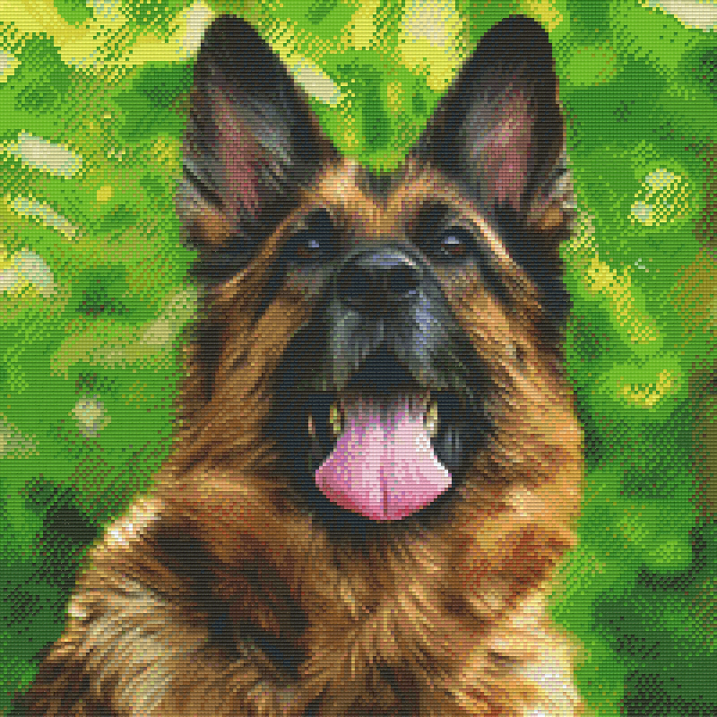Pixelhobby Klassik Vorlage - Schäferhund