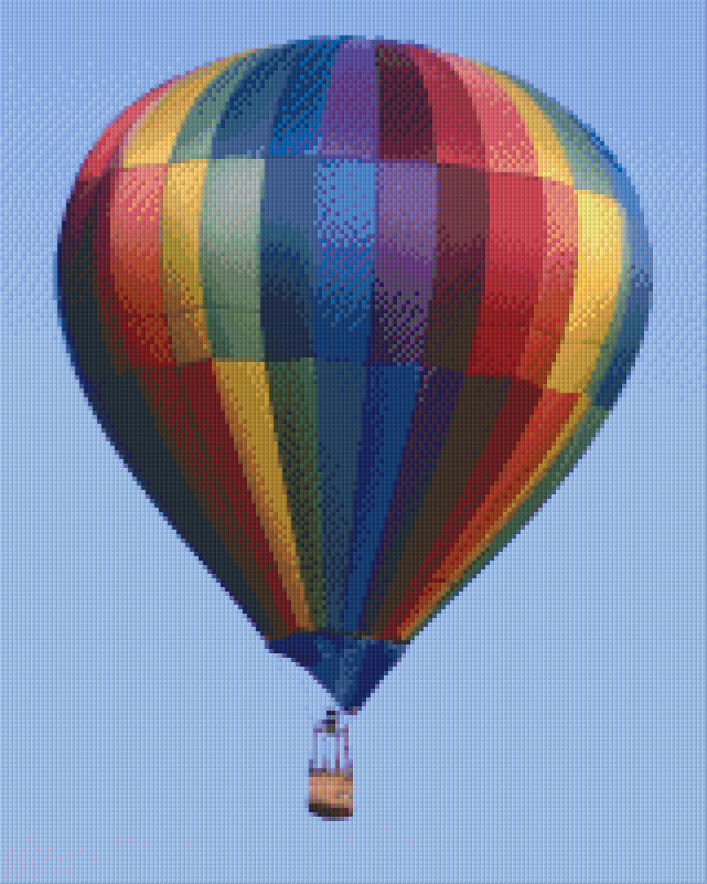 Pixelhobby Klassik Vorlage - Heißluftballon 16