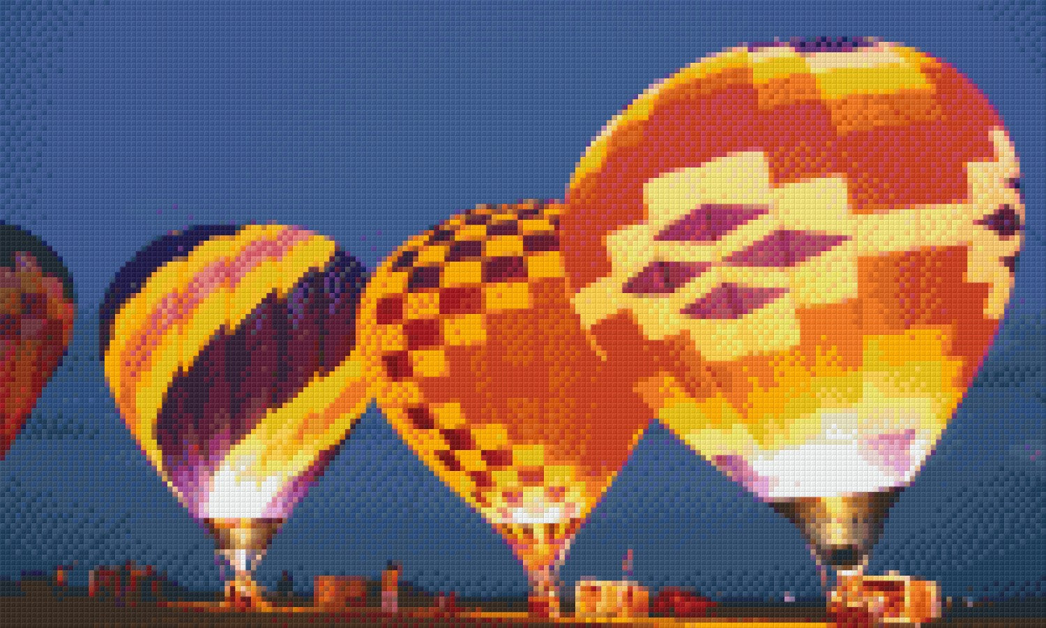 Pixelhobby Klassik Vorlage - Heißluftballons